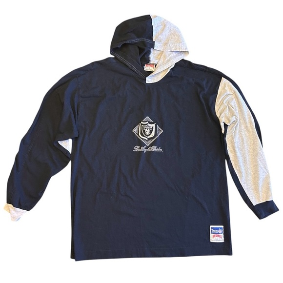 Vintage Raiders Los Angeles Nutmeg Hoodie Y2K NFL Football Game Day Fan Wear - Picture 1 of 7